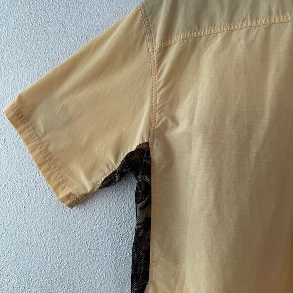 Mossy Oak Men’s Shirt Yellow Camo Mesh Side SZ L - Picture 9 of 15